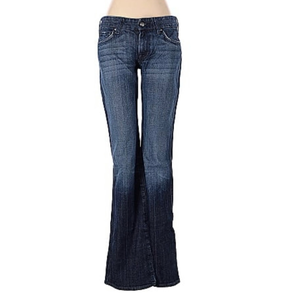 DPD Deluxe Premium Denim Distressed Bootcut Jeans- Tall